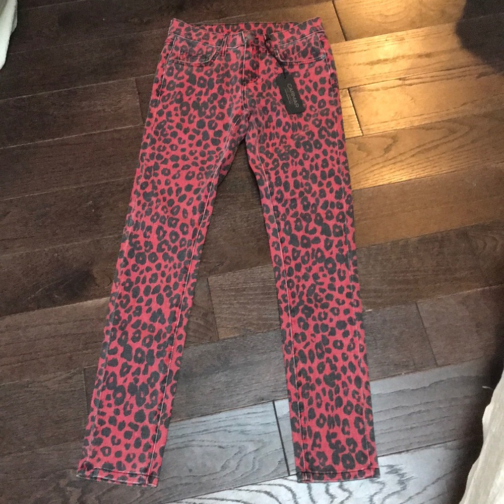 NWT LF cheetah jeans